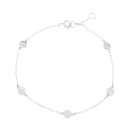 Armbänder Glattes Silber Armband Silber - Kreise 3,5 mm