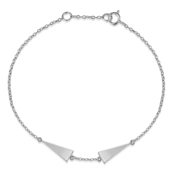 Bracelets Argent Lisse Bracelet Argent - Flèche 14 mm