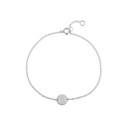 Armbänder Glattes Silber Armband Silber - Kreis 8 mm