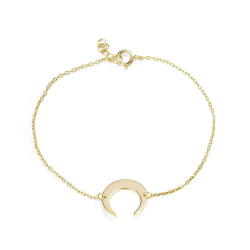 Pulsera Plata Lisa Pulsera Plata - Cuerno  14mm