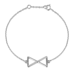 Bracelets Argent Lisse Bracelet Argent - Triangles 15 mm