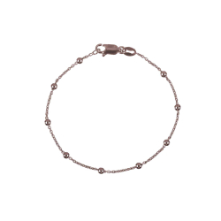 Armbänder Glattes Silber Armband Silber - Kugeln 3 mm