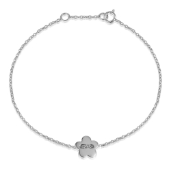 Silver Bracelets Silver Bracelet - 8mm Flower