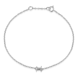 Armbänder Glattes Silber Armband Silber - Geflochten 5 mm