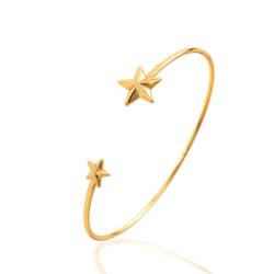 Pulsera Plata Lisa Pulsera Plata - Estrella 11 y 7mm