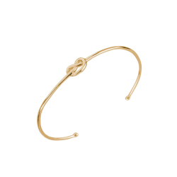 Pulsera Plata Lisa Pulsera Bronce - Nudo