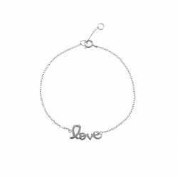 Pulsera Plata Lisa Pulsera Plata - Love 9*17mm