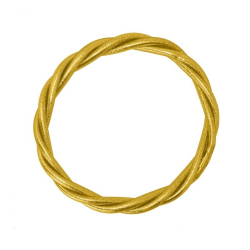 Pan de Oro Bracelet jonc bouddhiste torsadé - 68mm, 72mm et 78mm - Doré