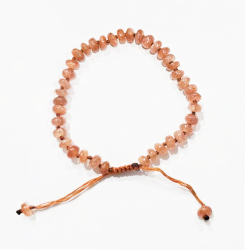 Pulsera Plata Mineral Pulsera Mineral - Hilo Ajustable - Mineral 6mm