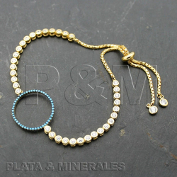 Pulsera Plata Circonita Pulsera Circonita - Circulo