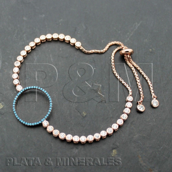 Pulsera Plata Circonita Pulsera Circonita - Circulo