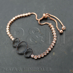 Pulsera Plata Circonita Pulsera Circonita - 3 Circulos