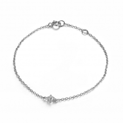 Silver Zircon Bracelets Zirconia Bracelet - 3mm