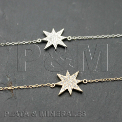 Pulsera Plata Circonita Pulsera Circonita - Estrella 13mm