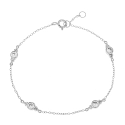 Bracelets Argent Zircone Bracelet Zircone - CZ 4 mm