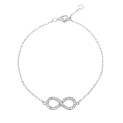 Pulsera Plata Circonita Pulsera Circonita - Infinity 18mm