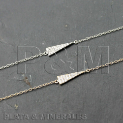 Pulsera Plata Circonita Pulsera Circonita - Triangulo 13mm