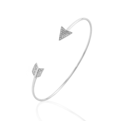 Bracelets Argent Zircone Bracelet Zircone - Flèche 9 mm