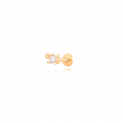 Piercings Acero Circonita Piercing  Circonita  - 4,5*3 mm - Acero Bañado Oro