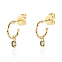 Silver Stone Earrings Mineral earrings