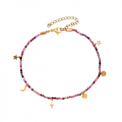 New Arrivals Charms Anklet - 20 + 5 - Gold Plated