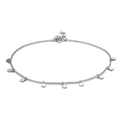 Silver Anklets Silver Anklet  - 3mm Plates