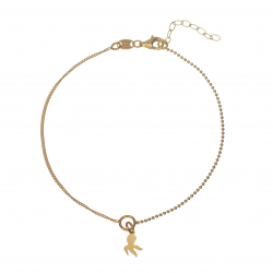 Silver Anklets Octopus Anklet - 21+3cm - Gold Plated and Rhodium Silver