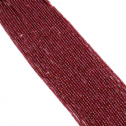 Stone Various String Mineral - 36mm - Ruby  - 2.5-3mm