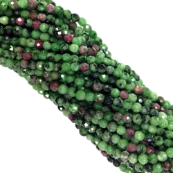 Stone Various String Mineral - 39mm - Ruby Zoisite - 2.5 mm