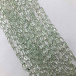 Stone Various Mineral String - 6*5mm - Green Amatyst