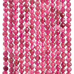 Verschiedenes Minerale Mineralkette - Turmalin Rosa - 33 cm - 2,5 mm