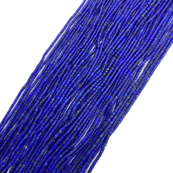 Verschiedenes Minerale Mineralkette - Lapislazuli Rondel 1,2 x 1,5 mm - 38 cm