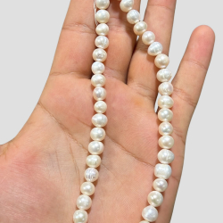 Stone Various Strip Mineral - 34 cm - Cultured Pearl - 2,75 mm