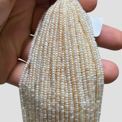Stone Various Strip Mineral - 35 cm - Cultured Pearl - 6 - 7 mm