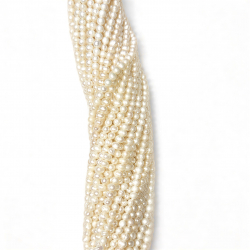 Stone Various Strip Mineral - 35 cm - Cultured Pearl - 7 - 5 mm