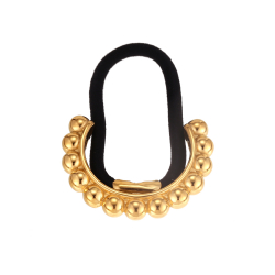 Various Steel Balls Hair rubber band - 46 mm - Gold Color