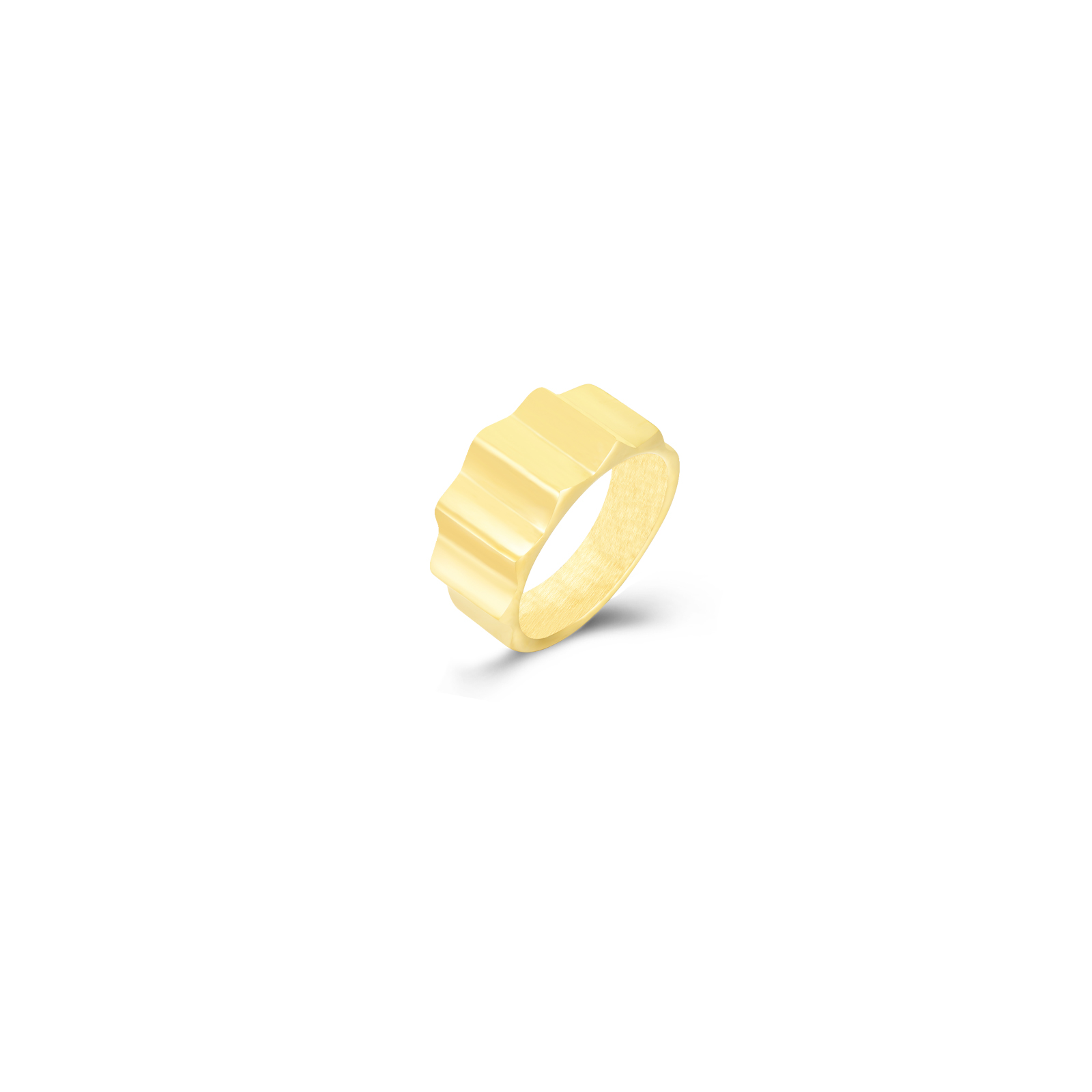 Anillo Acero Liso Anillo Acero - 9mm - Color Oro y Color Plata