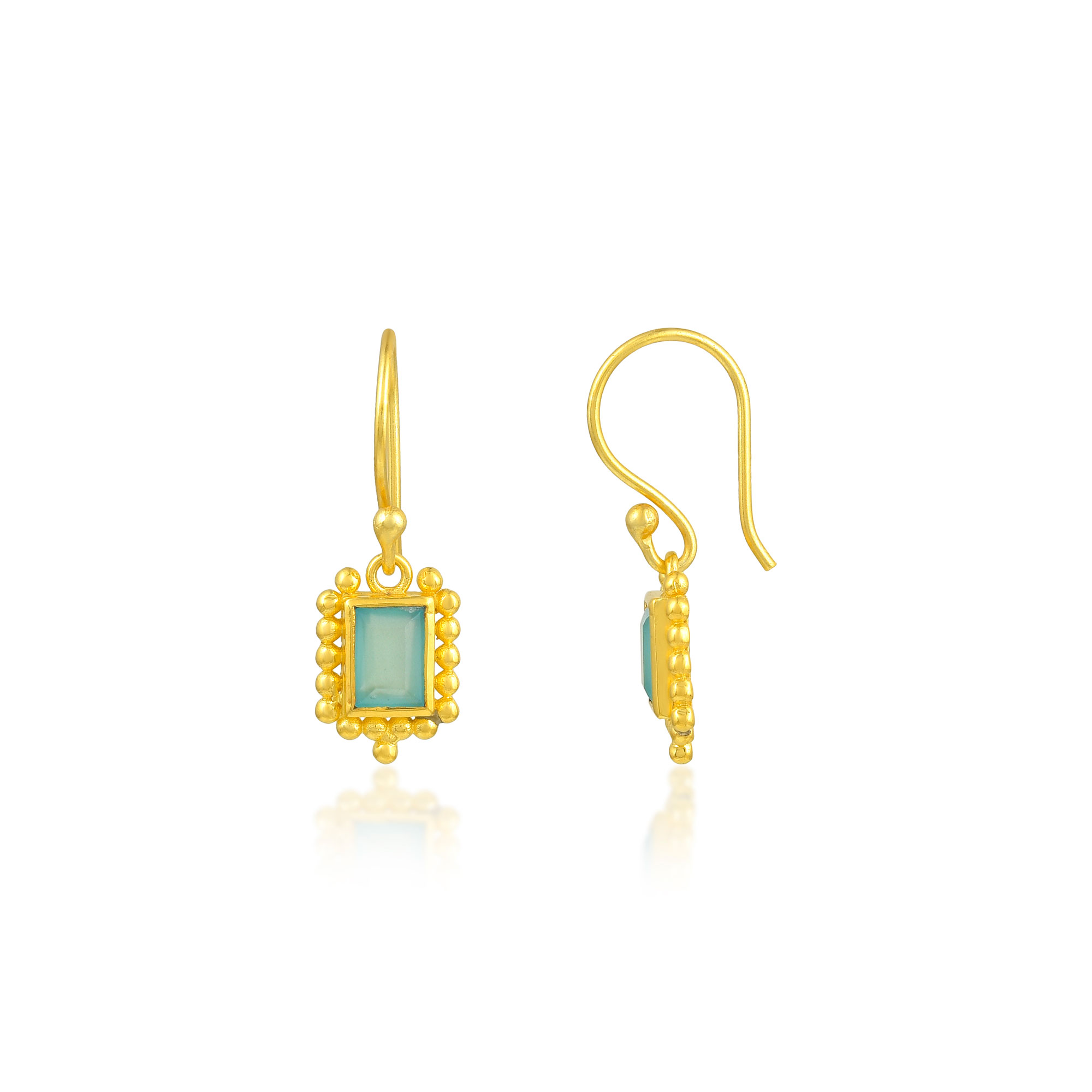 Pendiente Bronce Mineral Pendientes Minerales - 30mm - Bañado Oro