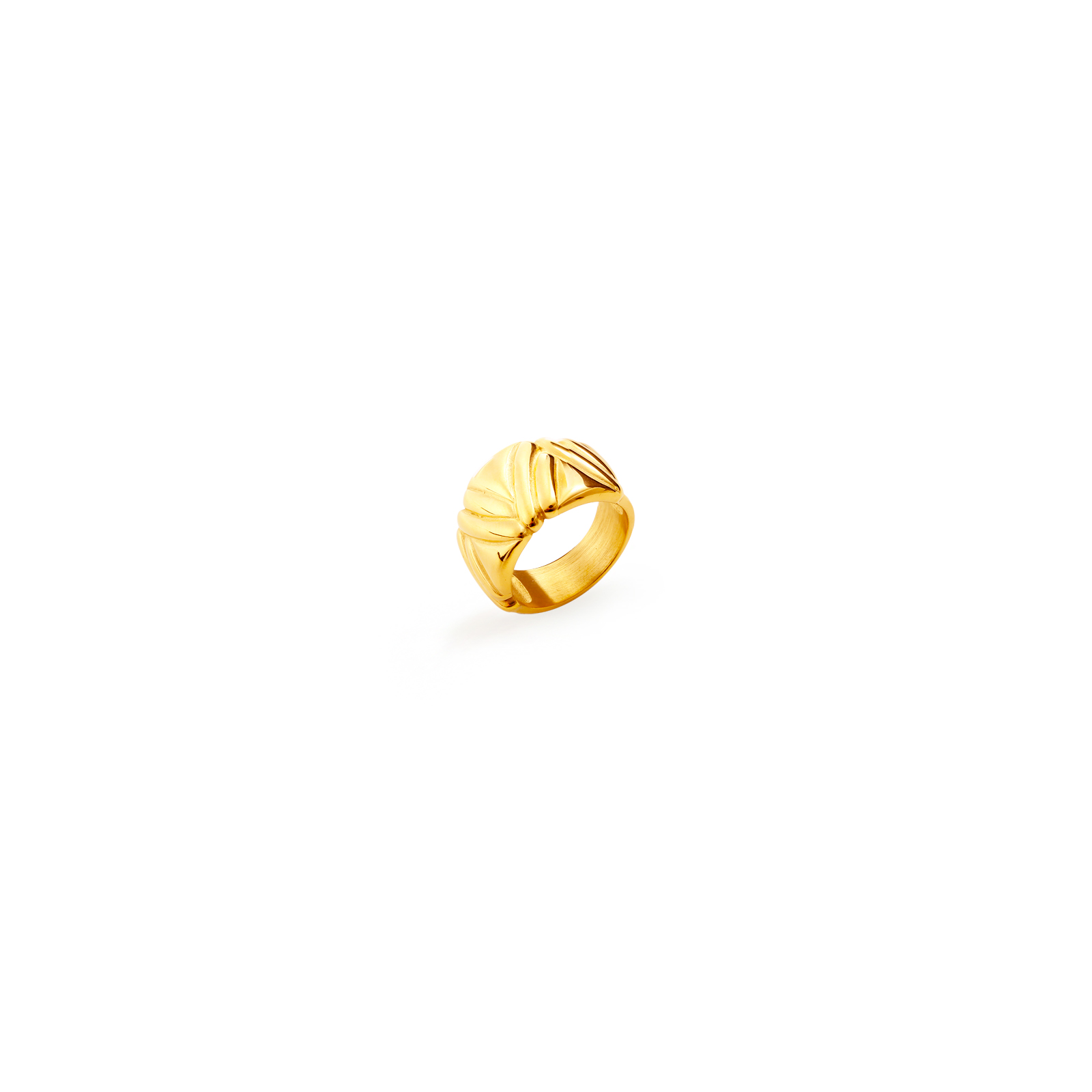 Ringe Glattes Edelstahl Ring 22 mm – Goldfarbe und Bronzefarbe