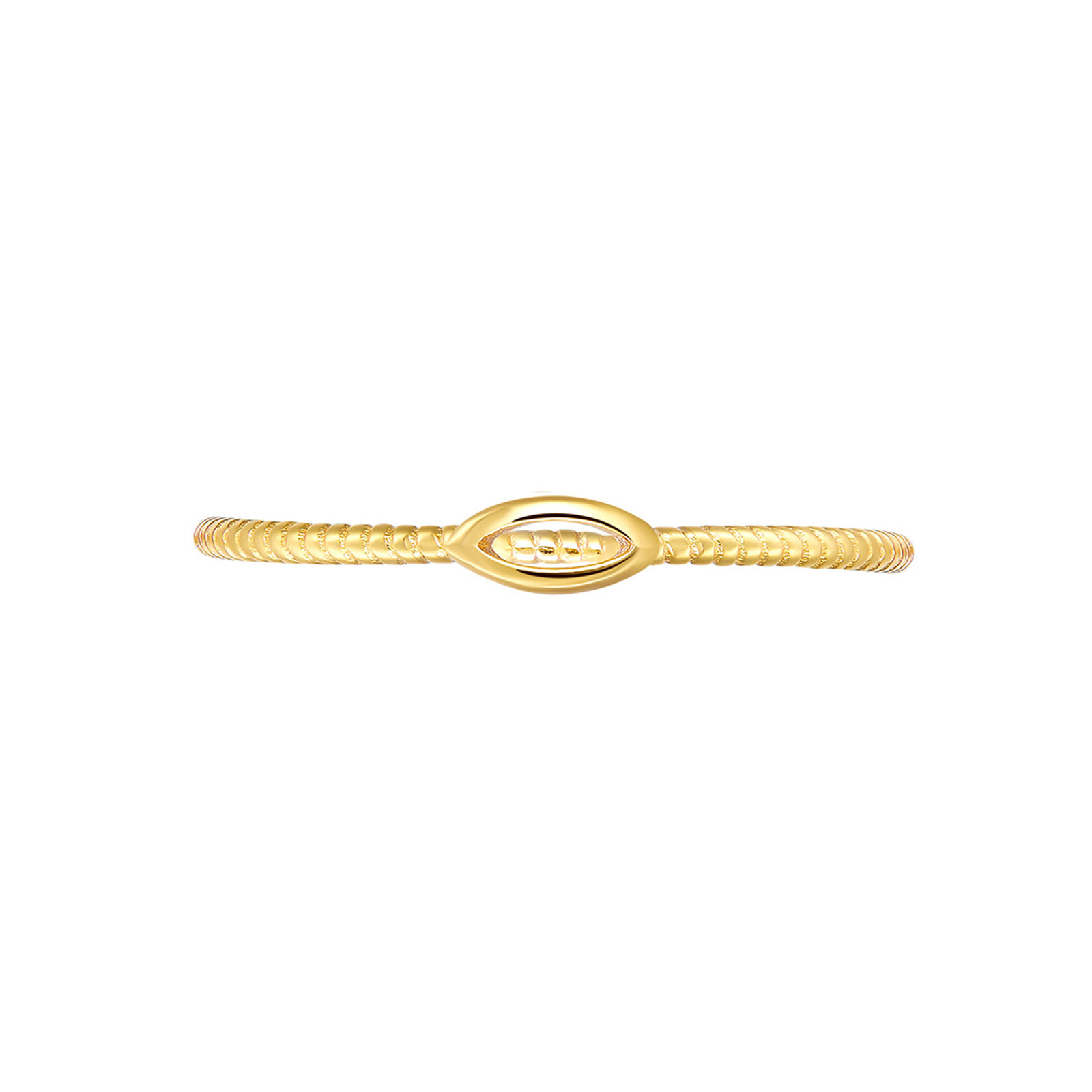 Anillo Plata Lisa Anillo Trenzado Bañado Oro y Plata Rodiada