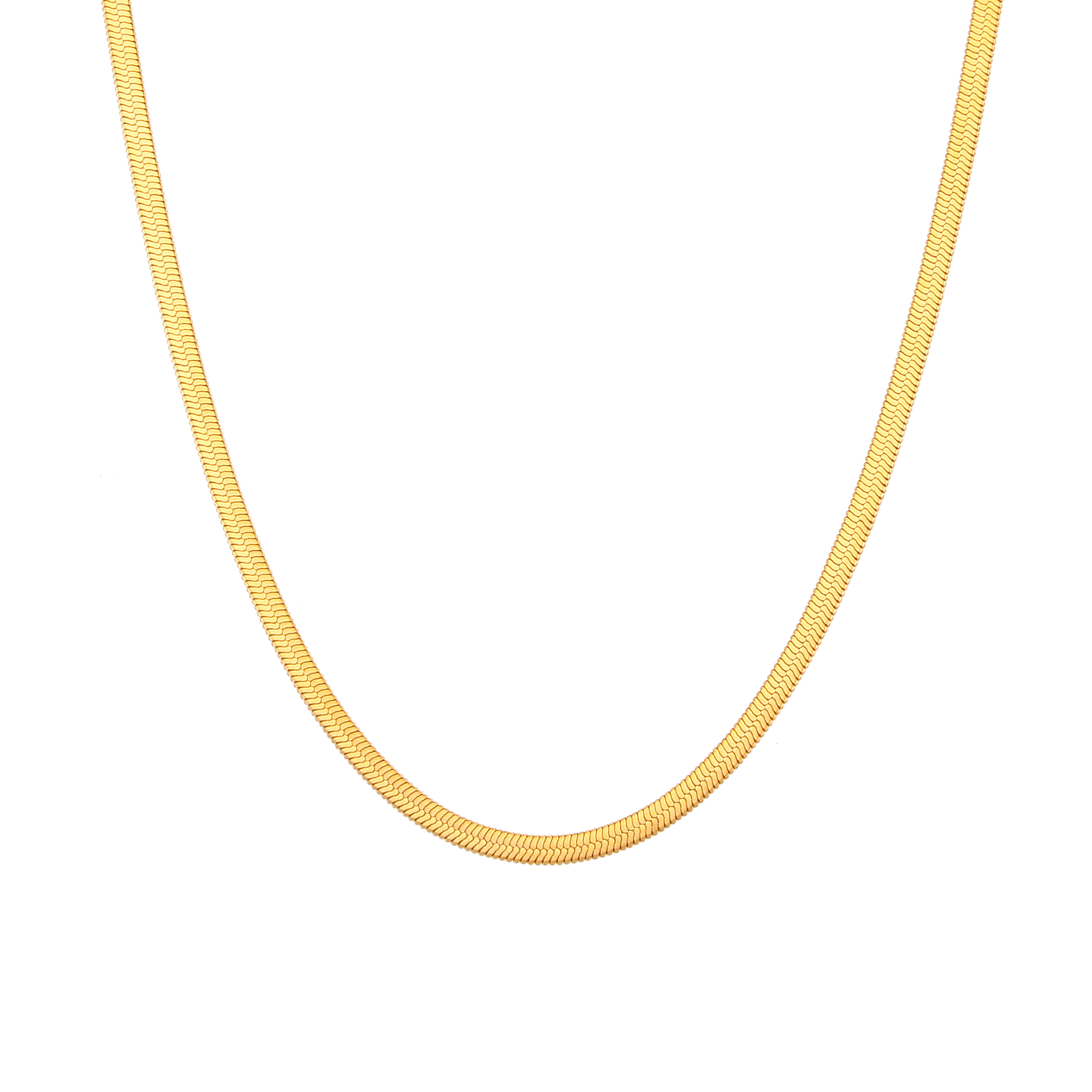 SMALL SCREW CHAIN NECKLACE - 3 colour 9ct gold - BNR HANDMADE JEWELLERY