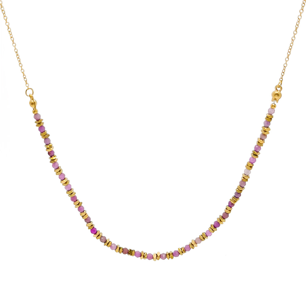 Collar Acero Mineral Collar Acero Mineral -   37 + 4 cm - Color Oro