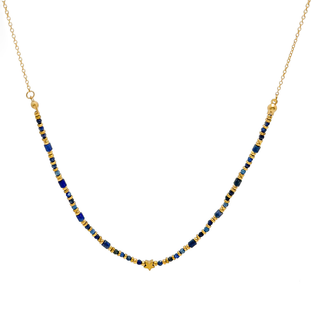 Collar Acero Mineral Collar Acero Mineral - Estrella -  37 + 4 cm - Color Oro