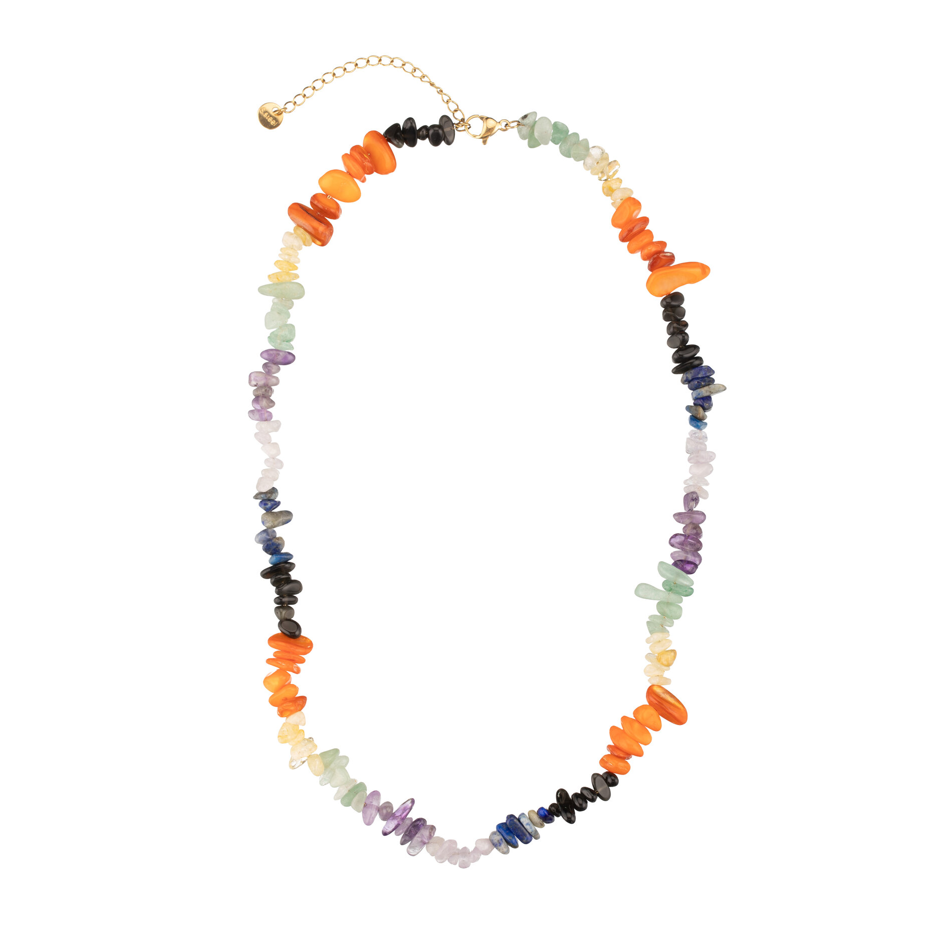 Collar Acero Mineral Collar Acero Liso - Mineral - Estrella - 40+5 cm - Color Oro y Color Plata