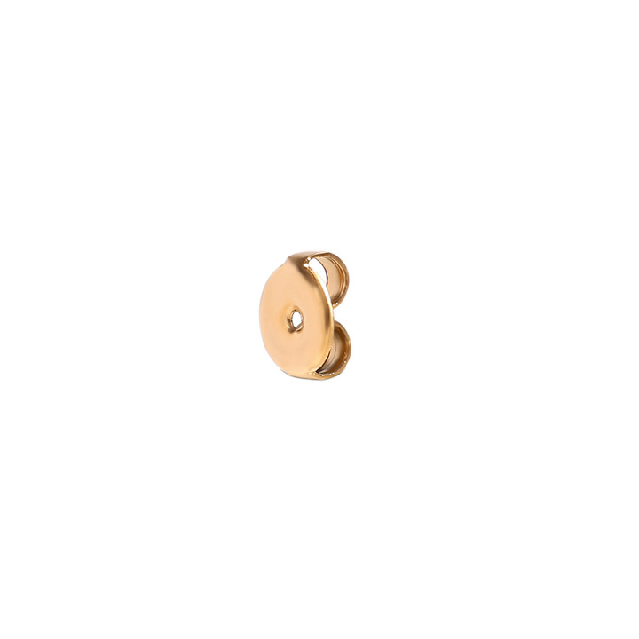 Garnitur - Accessoires Ohrringe Stahldruck - Kreis - 6 mm - Goldfarbe, Farbe Silber und Stahlfarbe