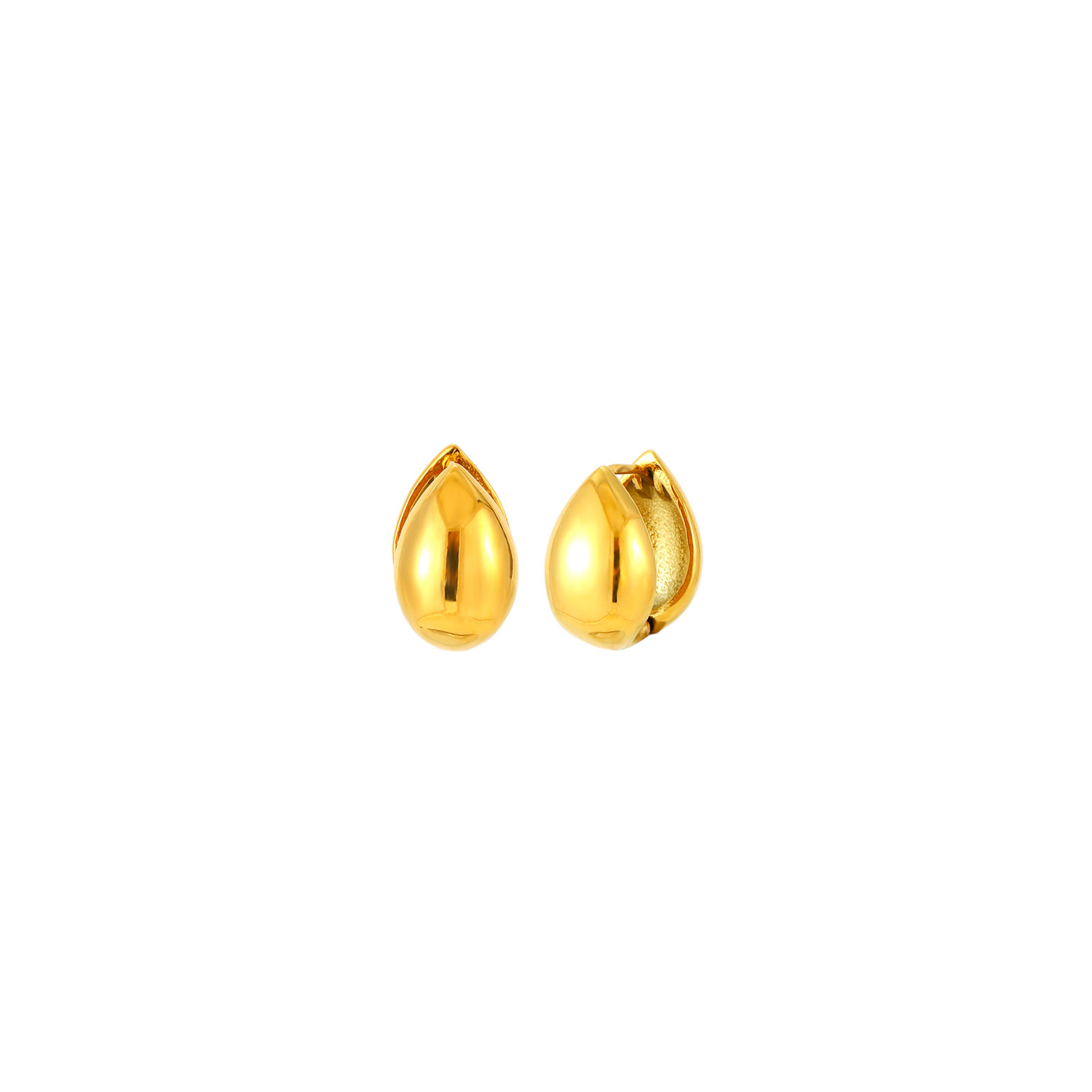 Boucles D'Oreilles Acier Lisse Boucle d’oreille en acier lisse - 15 mm - Couleur or et argent