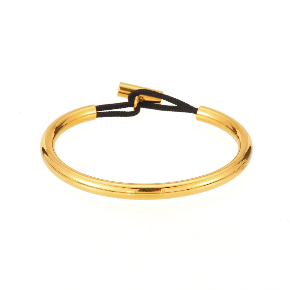 Pulsera Acero Liso Pulsera Acero - Esclava - 58 mm - Color Oro y Color Plata