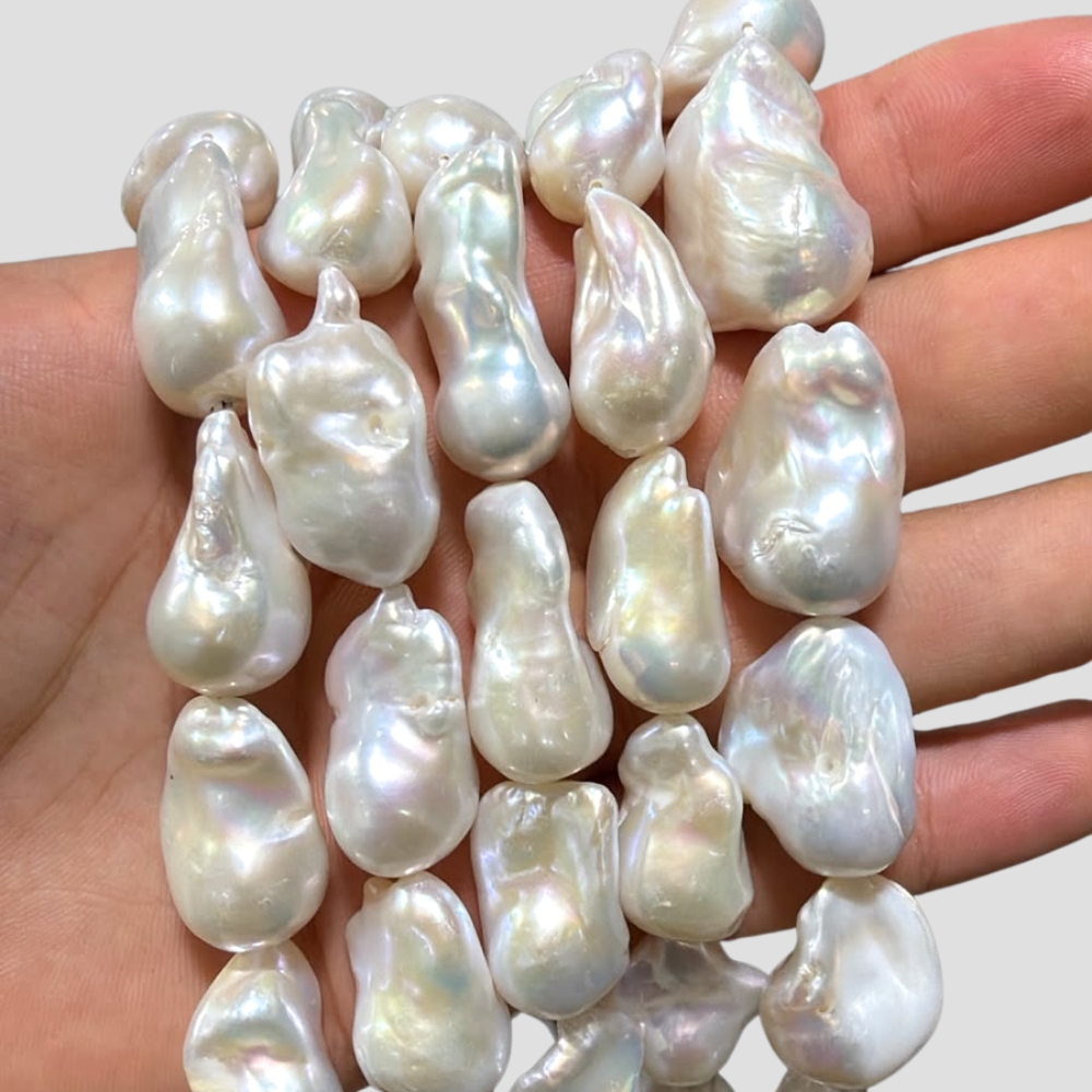 Varios Mineral Mineral de Tira - 34 cm - Perla cultivada - Baroque 24*15 mm