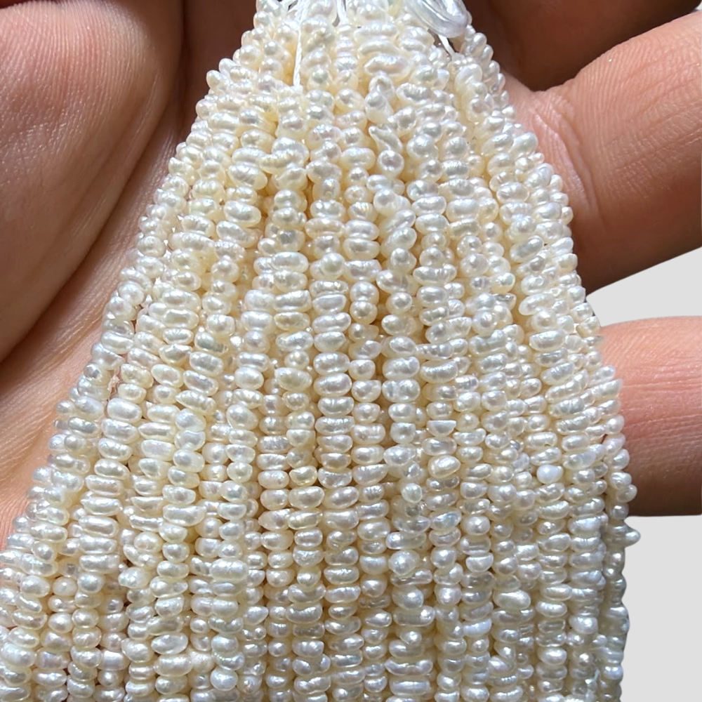 Varios Mineral Mineral de Tira - 35 cm - Perla cultivada - 2 - 3,5 mm