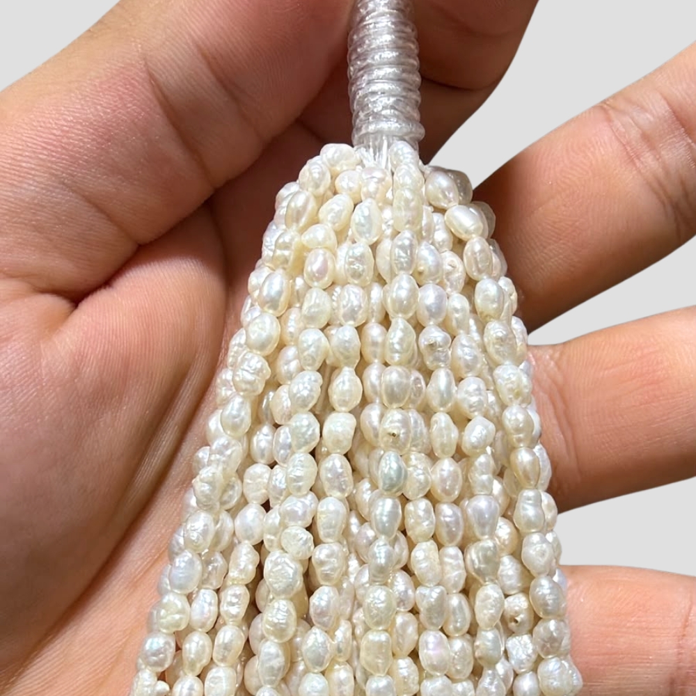 Varios Mineral Mineral de Tira - 35 cm - Perla cultivada - 6 - 3 mm